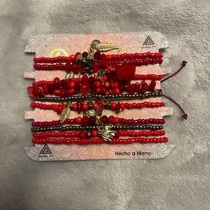 Red bracelets